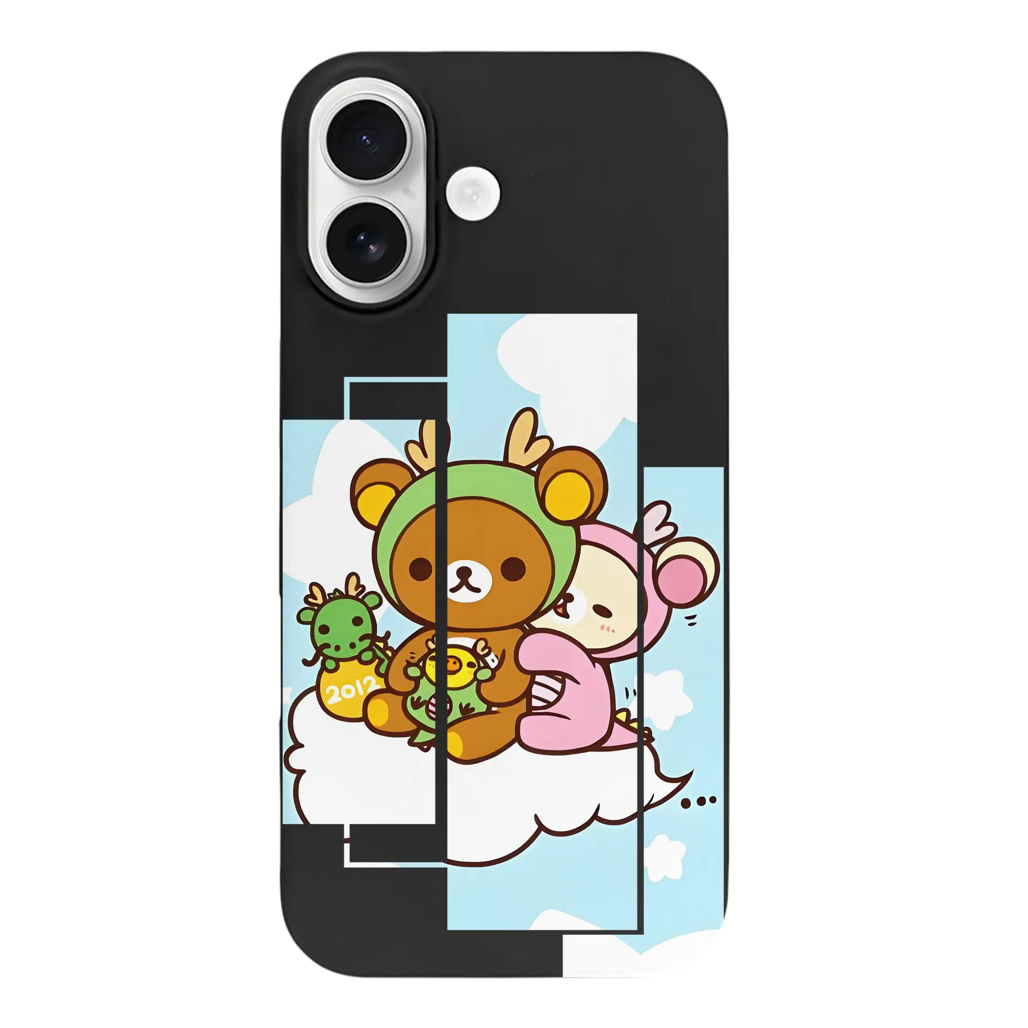 リラックマ (Rilakkuma) グッズ リラックマ (Rilakkuma) - iPhone 17 シリーズ シリコンケース 薄型 耐衝撃 指紋防止 ソフトタッチカバー 精密フィット 傷防止 保護ケース iPhone 17/17 Air/17 Pro/17 Pro Max 対応